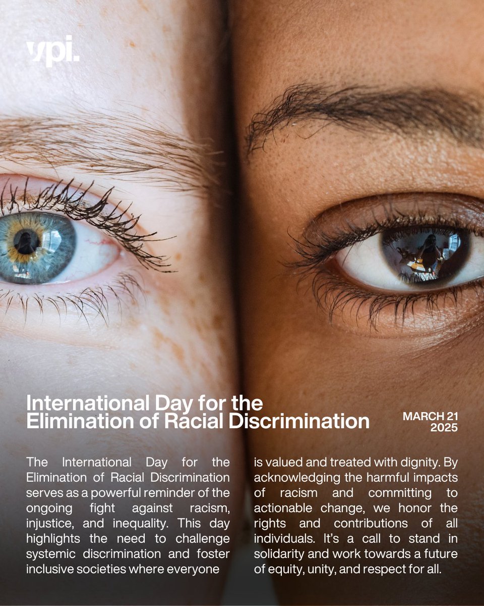vpiinc's tweet image. On the International Day for the Elimination of Racial Discrimination, let’s commit to creating a world where diversity is celebrated, equity is prioritized, and everyone has the opportunity to thrive. 

#FightRacism #EquityForAll #VPIServices