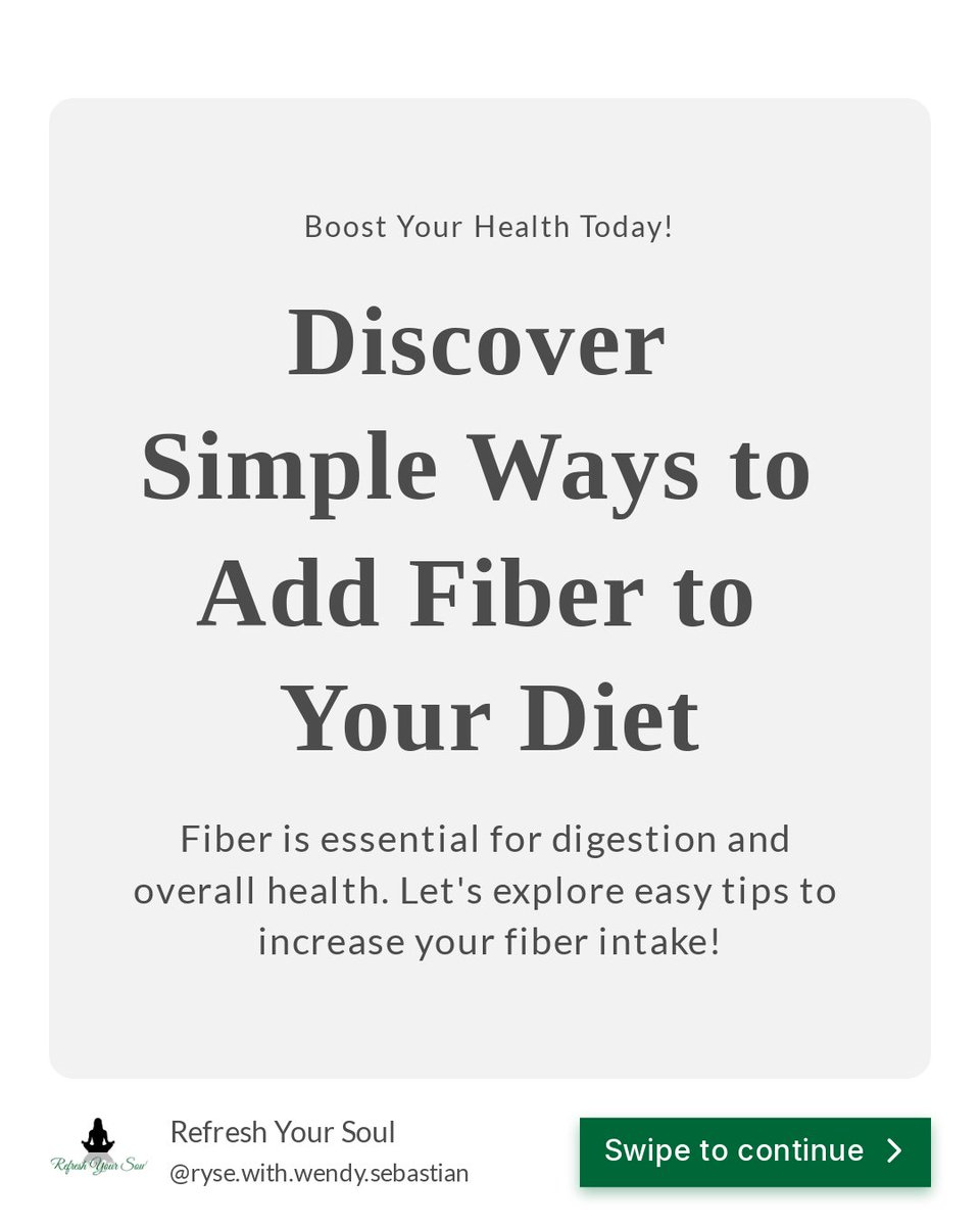 wendywsebby's tweet image. 🌿 Boost Your Fiber Intake for Better Digestion!
Struggling with bloating or constipation? It might be time to up your fiber game! 

#GutHealth #FiberBoost #DigestiveWellness #HolisticNutrition #ColonHydrotherapy #SacramentoWellness #RefreshYourSoul