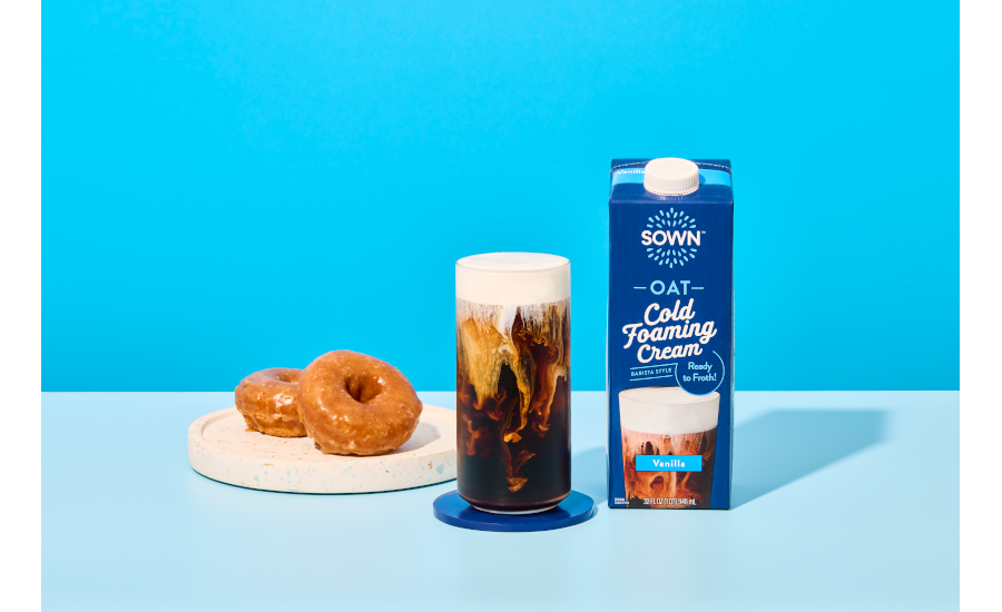BeverageInd's tweet photo. The new Oat Cold Foaming Cream offers a sweet, creamy, plant-based option to make cold brew or iced coffee beverages even more decadent, the company says. #ColdFoam #Oat #PlantBased #Coffee
(Image courtesy of SunOpta)
https://t.co/gONZvDukrb https://t.co/1svFvBP1t2