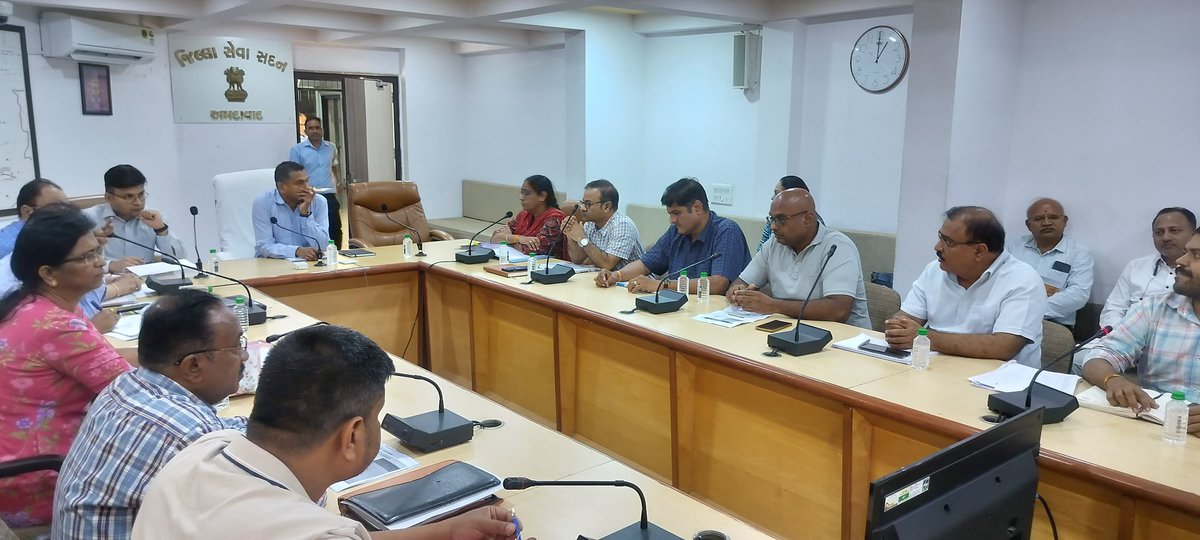 Governing Body Meeting, PMJAY, District Tobacco Control &amp; Communicable disease committee meeting, DTFI, DQAC Meeting and TB Forum meeting held under the Chairmanship of Respected Collector Ahmedabad, Shri Sujeet Kumar and Respected DDO Shri Videh Khare.
