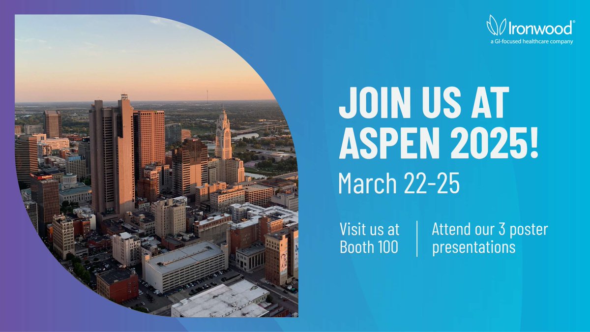 We’re looking forward to #ASPEN2025, where we’ll be presenting three posters. Our STARS topline results encore has been designated an International Poster of Distinction! 

#WorkinginGIHealth