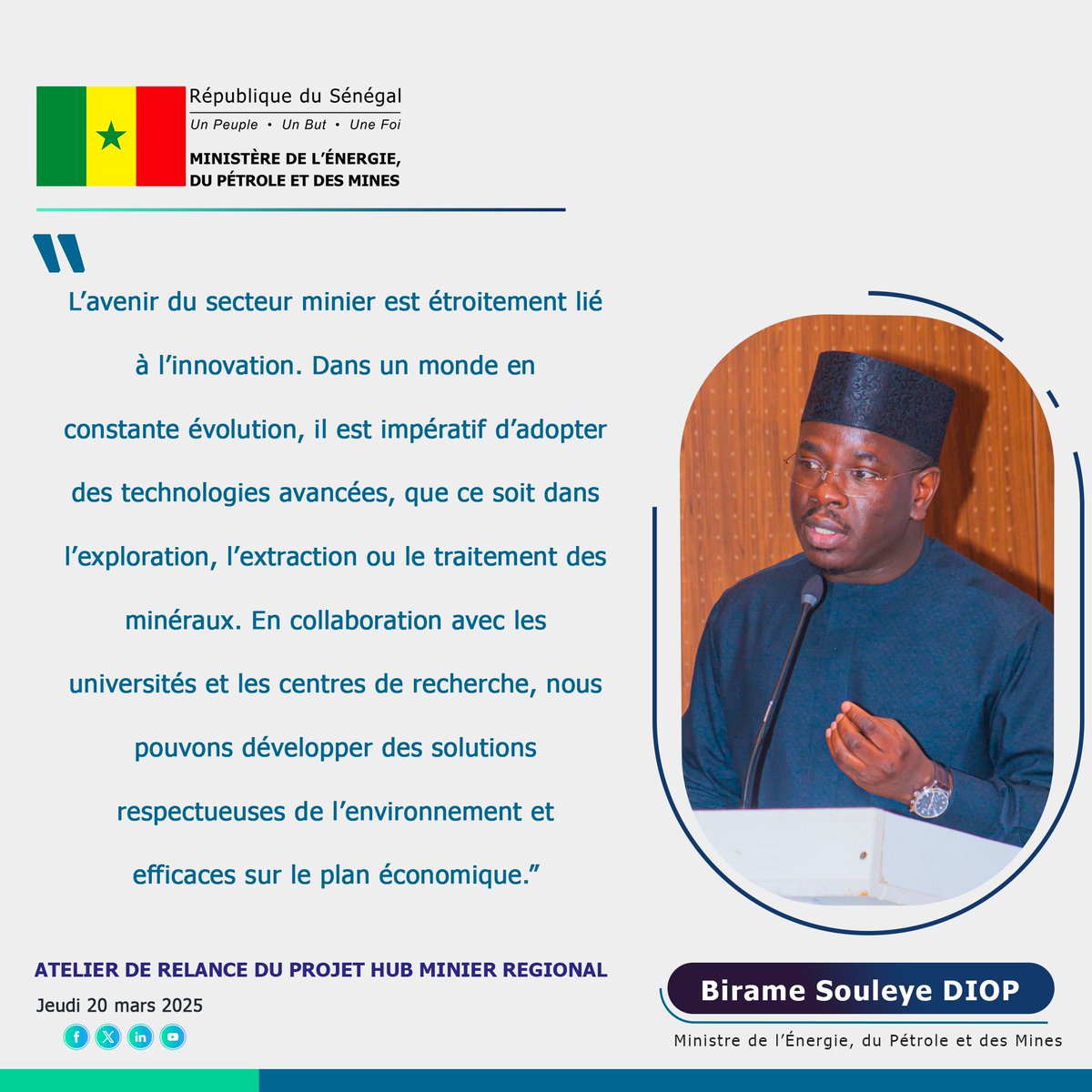 #HMR #HubMinierRegional #Sénégal2050 #Energie #contenulocal