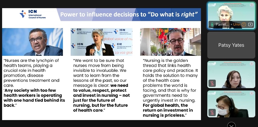 ICN (@icnurses) on Twitter photo ICN President <a href="/PamCiprianoRN/">PamCipriano</a> during <a href="/twnatwna/">Taiwan Nurses Association</a> webinar: "It's time for #nurses to own their power, be assertive & turn challenges into opportunities for influence." Join us at the #ICNCongress to explore our theme "#Nursing Power to Change the World"! ➡️bit.ly/4cE3EJc ICN President <a href="/PamCiprianoRN/">PamCipriano</a> during <a href="/twnatwna/">Taiwan Nurses Association</a> webinar: "It's time for #nurses to own their power, be assertive & turn challenges into opportunities for influence." Join us at the #ICNCongress to explore our theme "#Nursing Power to Change the World"! ➡️bit.ly/4cE3EJc