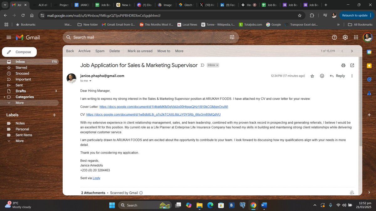 jayphapha's tweet photo. AI-Powered Automation Agent (Lindy)  to create a job specific cv and cover letter. @alx_africa 
#ALX_AFRICA #AIPoweredautomation #Automation https://t.co/0qSHY2ktK7