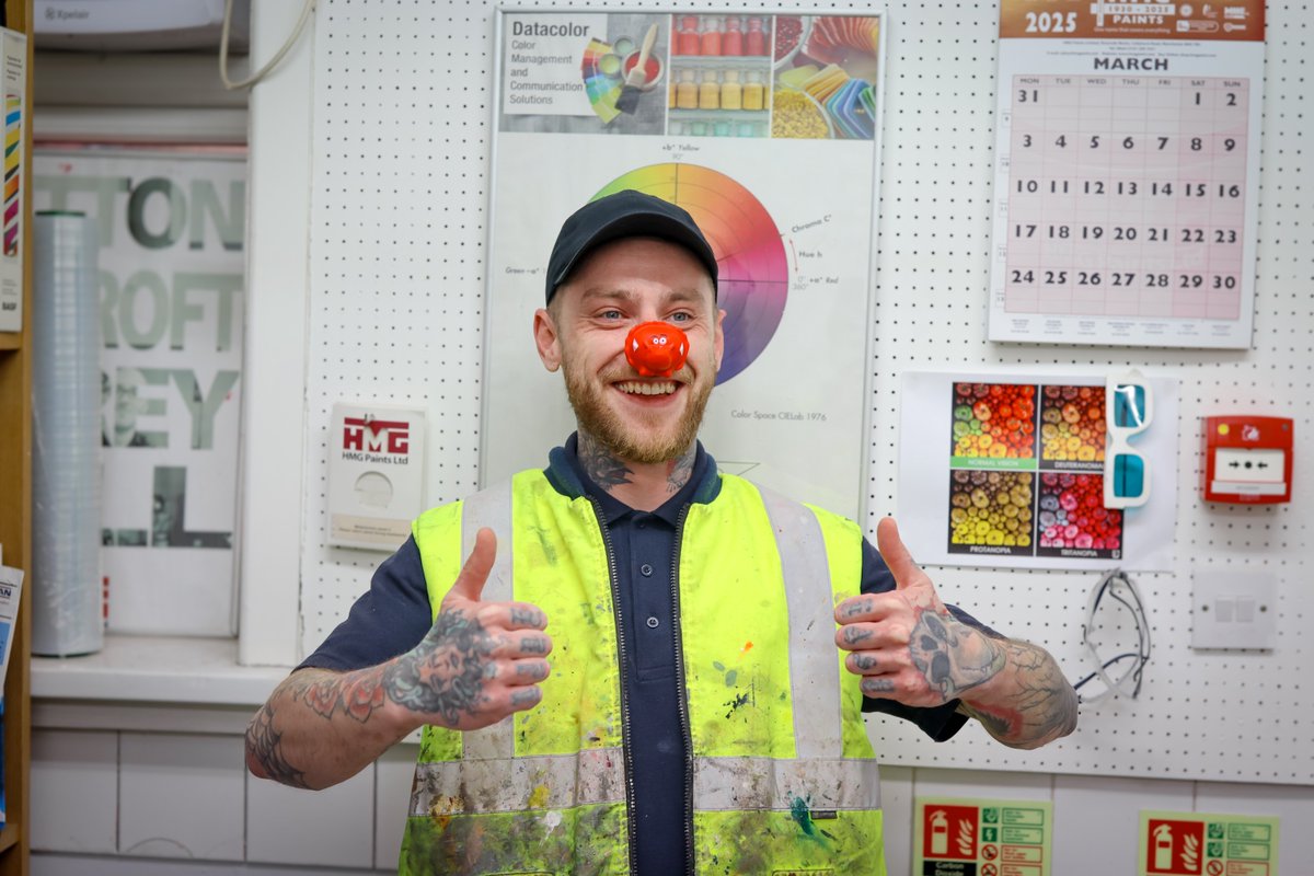 It’s RedNoseDay at HMG Paints! Our team is supporting  by wearing their red noses today, spreading smiles and positivity! 🔴 👏

Join us in supporting this incredible cause! ❤️🌍