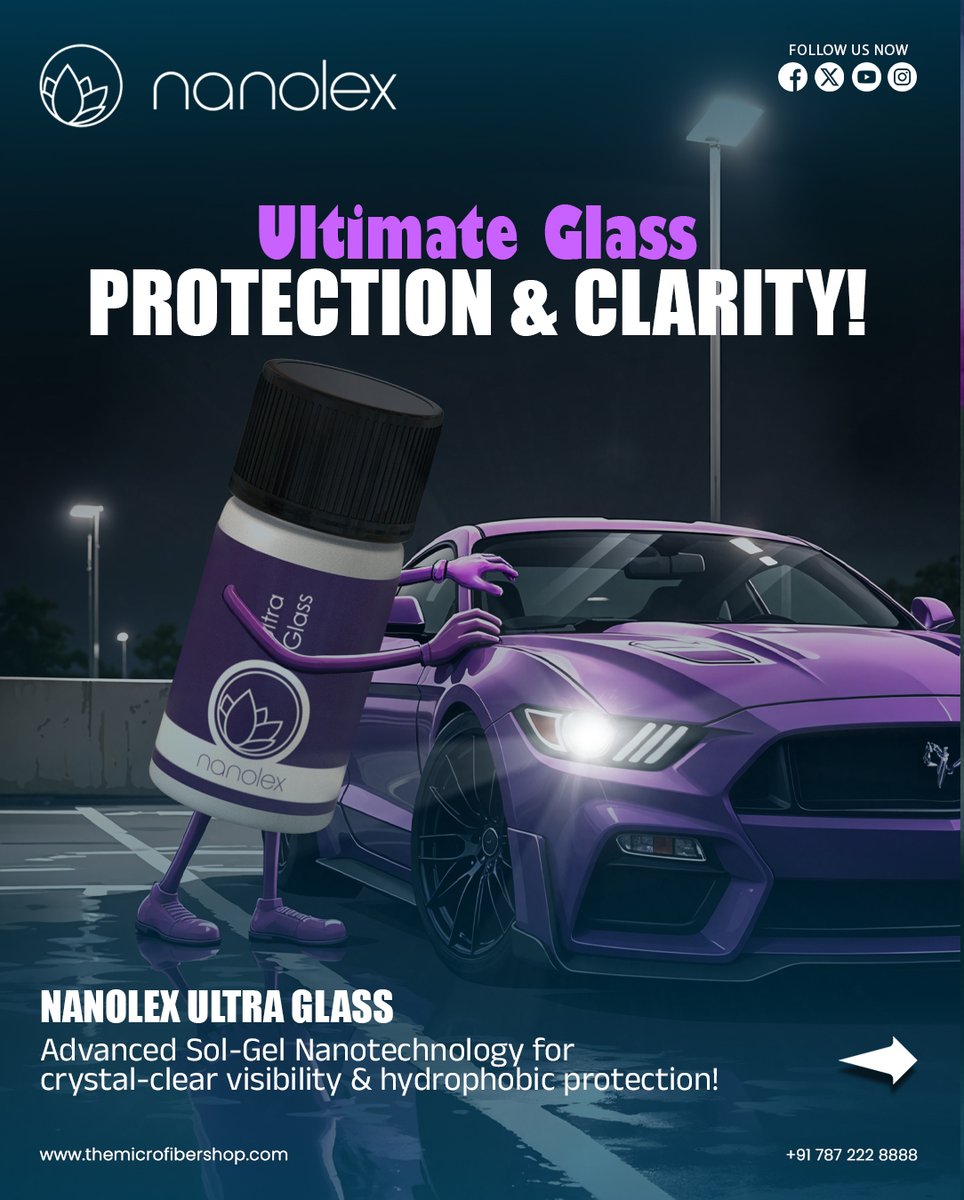 microfiber_shop's tweet image. 🚗💦 Crystal Clear Visibility—No Matter the Weather!

Rain, snow, or grime—Nanolex Ultra Glass ensures your windshield stays clear, water-repellent &amp;amp; easy to clean!

💡 Drive with confidence—get yours today! 👇
themicrofibershop.com

#NanolexUltraGlass  #GlassProtection