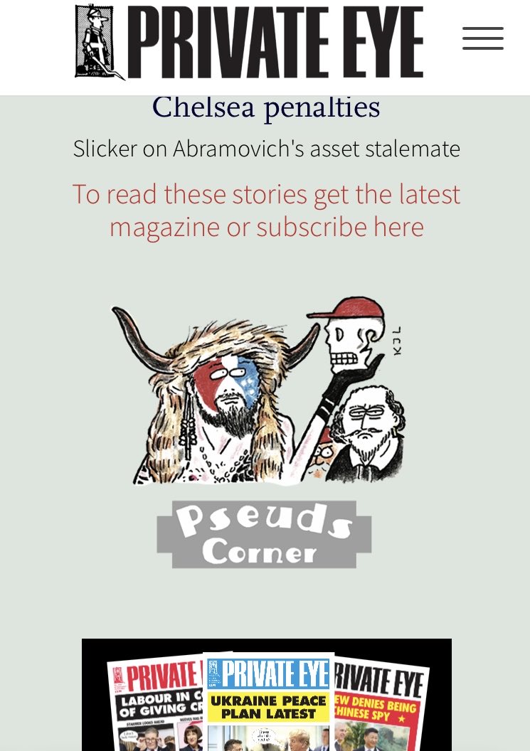 My Pseuds Corner illustration is on the Private Eye website ⁦<a href="/PrivateEyeNews/">Private Eye Magazine</a>⁩