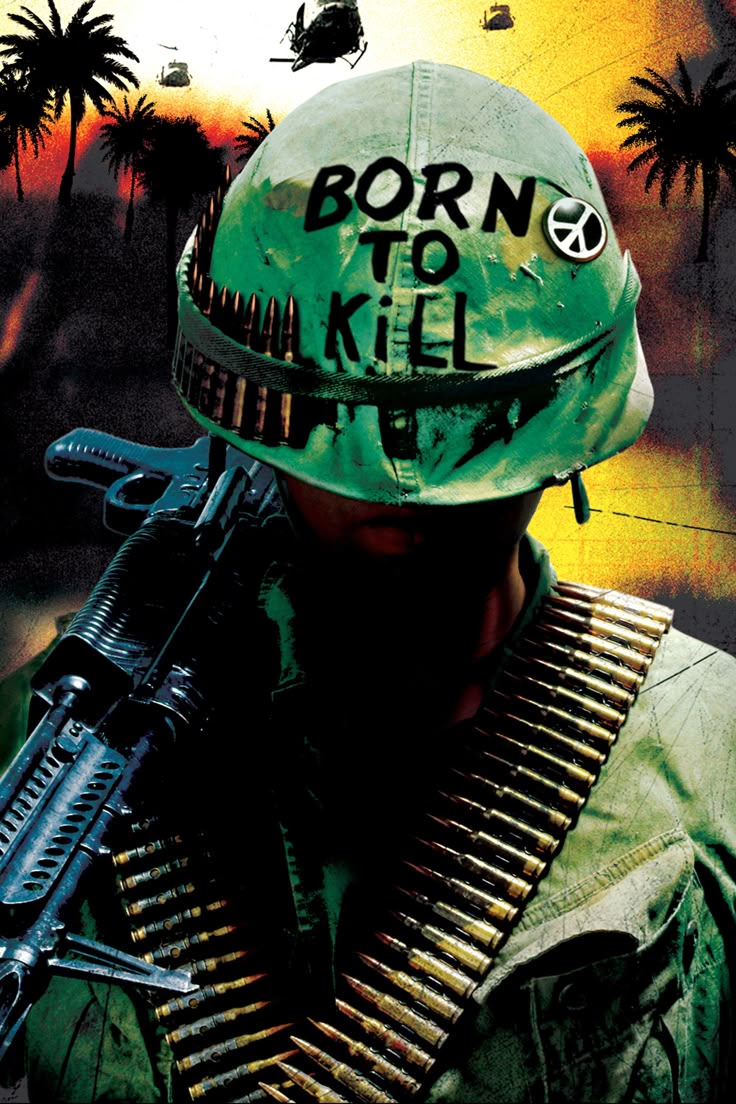 OHillMovienight's tweet photo. #MatthewModone &amp; #VincentDonofrio are the other names of note. But from the Basic Training scenes #StanleyKubrick molds them into a tight squad. [1] #JokersHelmet [2] #Characters [3] #FanArt #AlternateMoviePoster [4] #RLeeErmy #TheGoATs #FullMetalJacket https://t.co/AoOKjjzO1Q