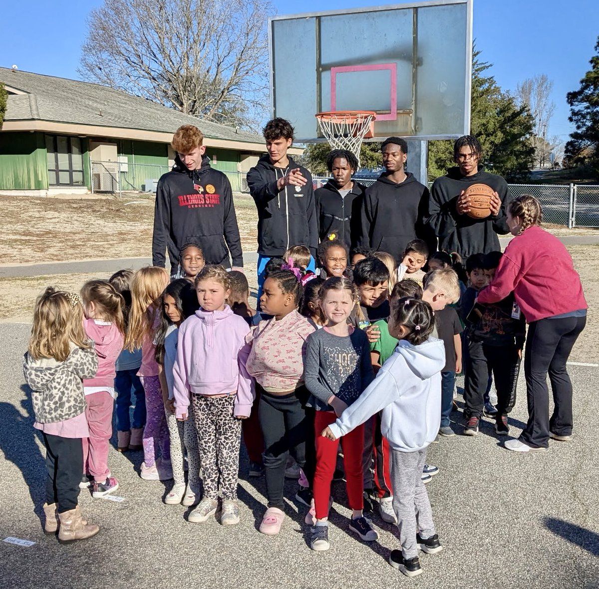 Members of the North Carolina Carolinas Classic All-Star basketball team visit Mary C. Williams Elementary School in Wilmington today. Women’s and Men’s All-Star games are Saturday starting at 3 p.m. at Hoggard High School in Wilmington. Buy tickets here. nhcs.hometownticketing.com/embed/event/14…