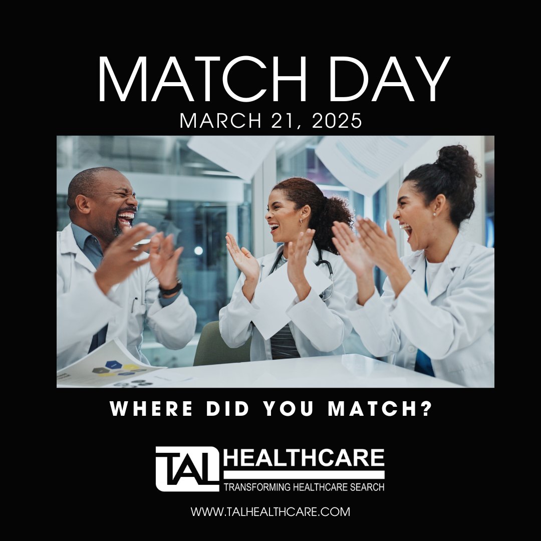 🎉 Happy Match Day! 🎉
Today marks a pivotal moment for thousands of medical students across the country—Match Day! As you open those envelopes and take the next step in your journey, know that this next step will be life changing. Congrats!🌟
#MatchDay2025 #FuturePhysicians