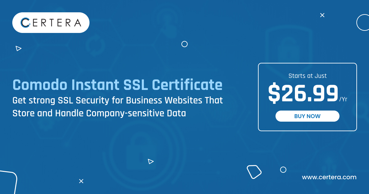certera_llc's tweet image. Comodo Instant SSL Certificate Gives Robust Encryption Standards Within Budget For All Companies or Organizations

Just Starts at $26.99 Per Year
Buy Now: certera.com/ssl/comodo/com…

#Comodo #ComodoInstantSSL #InstantSSL