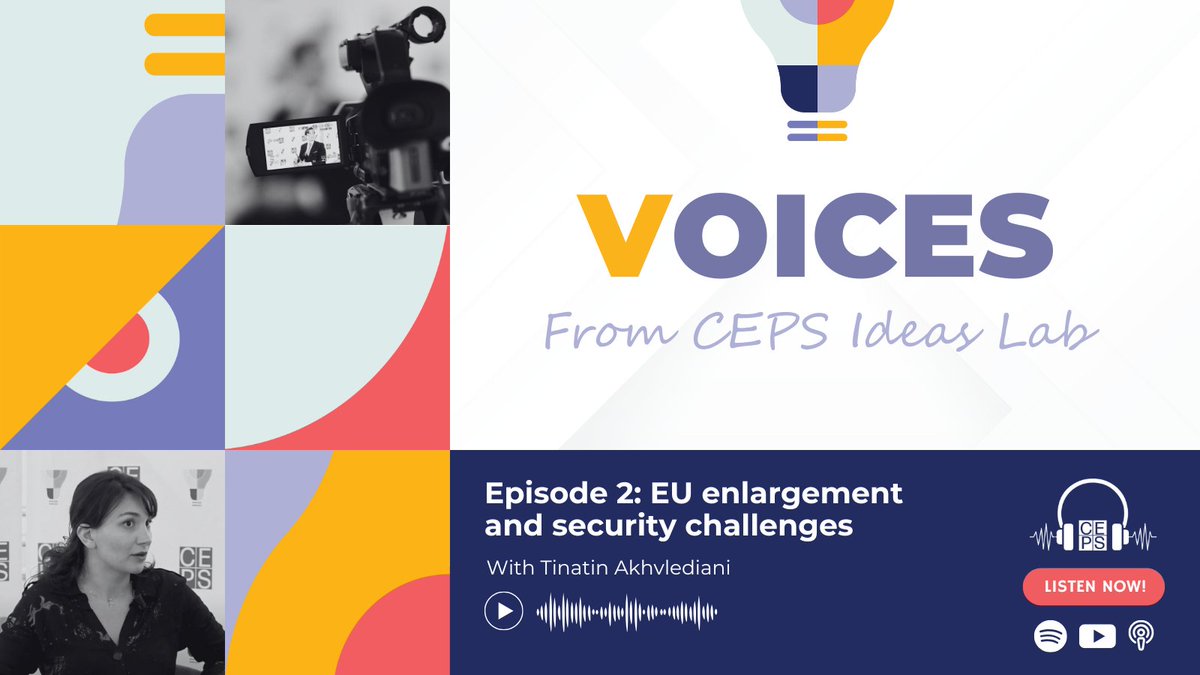 CEPS_thinktank's tweet photo. 🚨 The second episode of Voices from CEPS Ideas Lab is out now! 🚨

It delves into the complexities of EU #enlargement and security challenges. With #Ukraine and #Moldova making rapid strides toward EU integration, concerns over security guarantees remain critical.

🎧 Join Tom Parker and @AkhvledianiTina as they explore the geopolitical drivers behind EU enlargement, security gaps, and the steps needed for a resilient strategy.

➡️ WATCH HERE: https://t.co/WKXZ9fRKtG
➡️ LISTEN HERE: https://t.co/GpXctxz7Yx