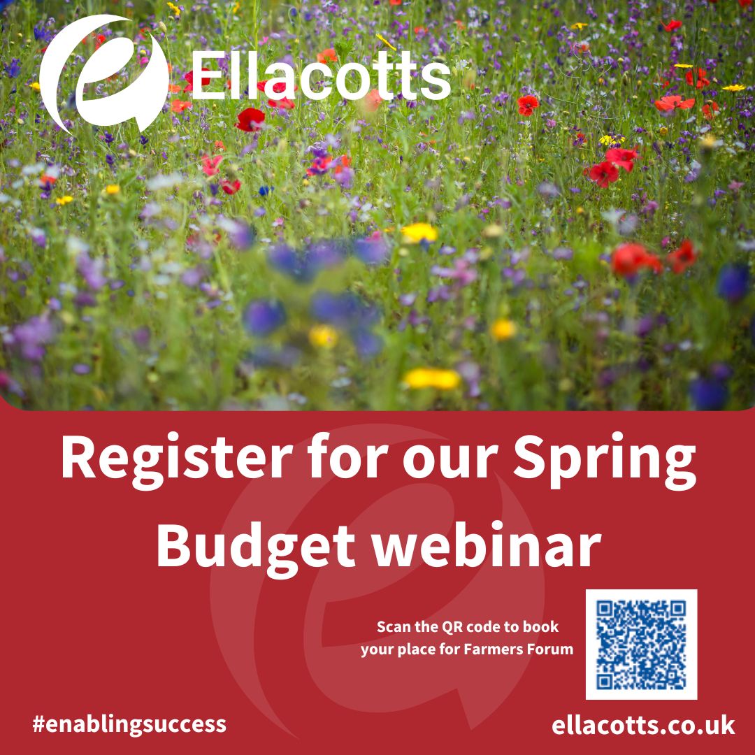 26th March – A busy Spring Budget Day!
🔹 16:00 – Spring Budget Webinar
Our experts break down key takeaways. Register now: events.teams.microsoft.com/event/a2fa1046…
🔹 17:45 – Sheldon Bosley Knight Farmers' Forum
Dan Martin speaks on agri-property. Scan the QR code!