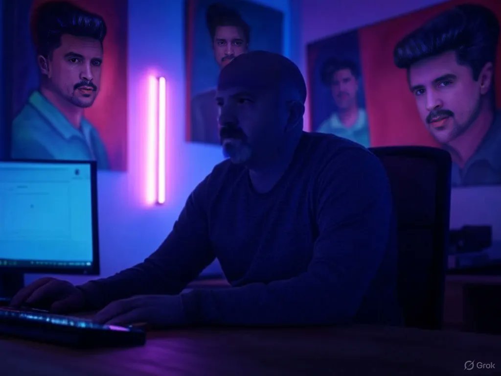 "Toda la culpa es de un señor que me tiene envidia porque soy el youtuber más visto, está obsesionado conmigo y no me suelta el brazo.
¡¡FRACASADO!!
¡¡FRACASADO!!
Que necesitas llamar a famosos para tener audiencia."
