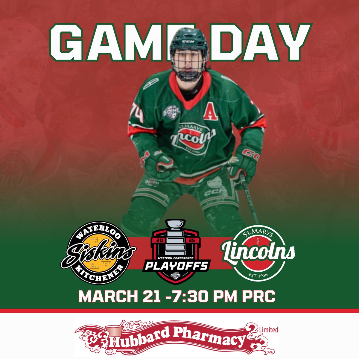 stmlincolns's tweet photo. GAME DAY - Lincs host the Siskins for Game 5 of the West Quarter Final, presented by Hubbard Pharmacy! Doors open at 6:15pm #GoLincsGo https://t.co/vLpiLGb0T7