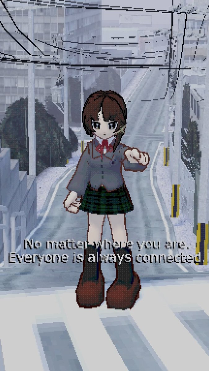 shelter_song's tweet photo. lain ♡ no matter where u are. everyone is always connected. 🌐 https://t.co/uCJgYGD6Tp