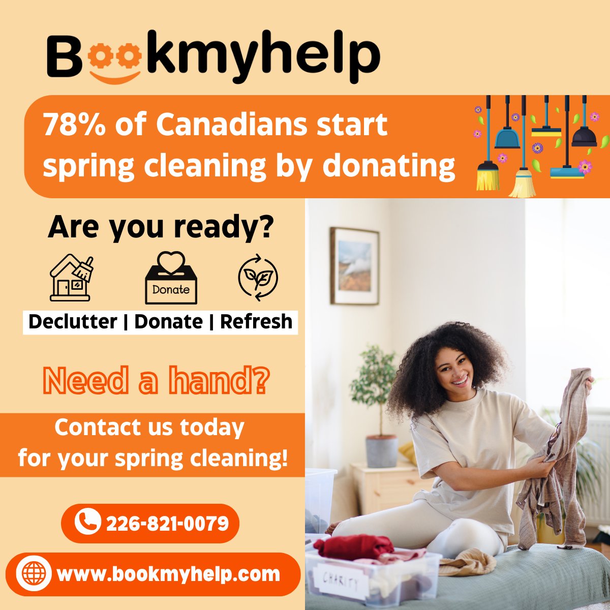 Ready to declutter for spring? Call Bookmyhelp today at 226-821-0079! Let us help you refresh your space and start your spring cleaning right! 🌿bookmyhelp.com
#SpringCleaning #Declutter #GTA #CleaningServices