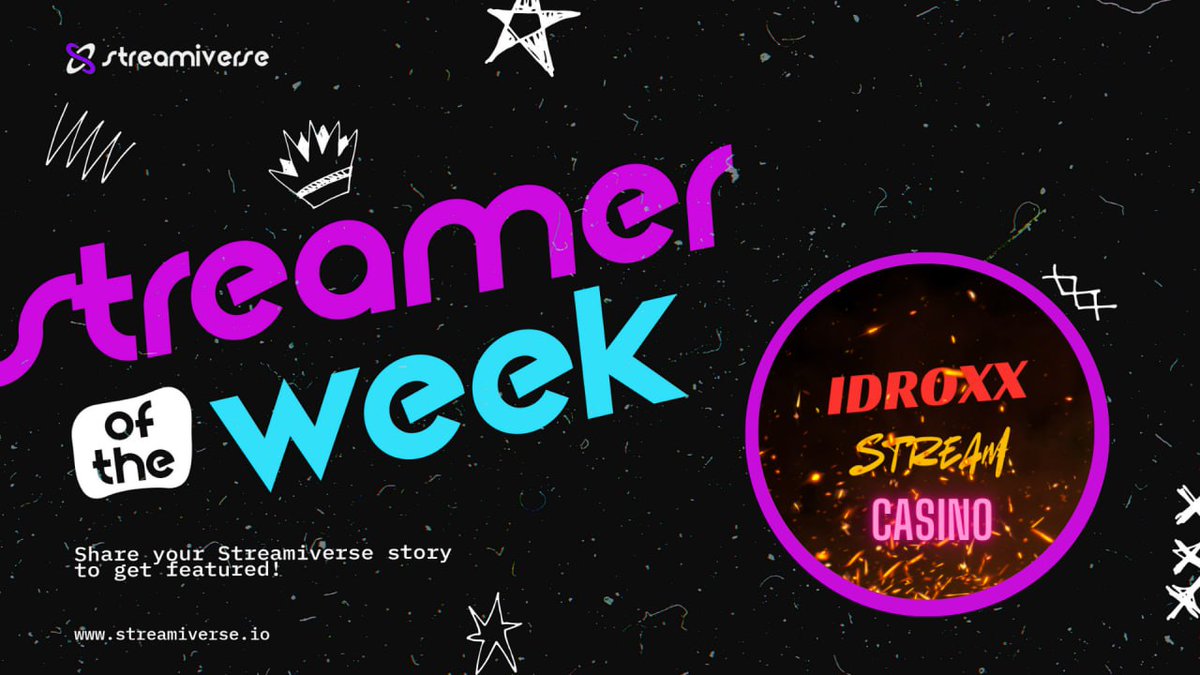 STREAMER OF THE WEEK: IDROXX ⭐️
This week's spotlight features <a href="/Idroxx69/">Idroxx</a> a dynamic casino streamer bringing high-stakes entertainment to the Streamiverse community!

MEET IDROXX:

-Exciting casino content creator streaming on DLive
-Creates an engaging atmosphere for viewers who
