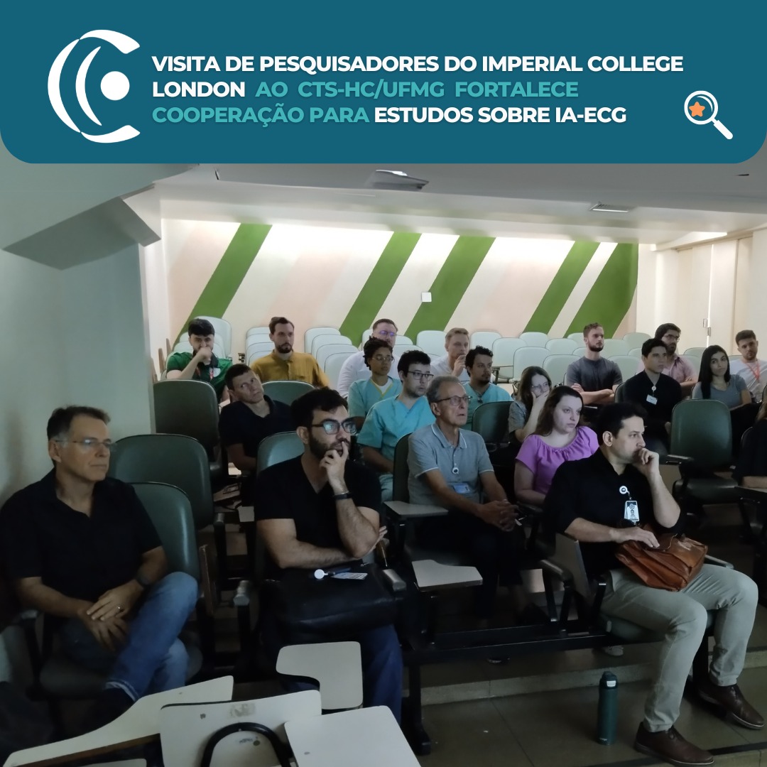 Centro de Telessaúde HC-UFMG (@ctshcufmg) on Twitter photo Em visita <a href="/DrFuSiongNg/">Fu Siong Ng</a> e equipe do <a href="/ImperialNHLI/">NHLI</a> conhecem nossos projetos em #SaúdeDigital e #InteligênciaArtificial . Encontro fortalece parcerias em pesquisas sobre #IA no #ECG. <a href="/tomribeiroecg/">Tom Ribeiro</a> <a href="/luisa_brant/">Luisa C C Brant</a> <a href="/ahortaribeiro/">Antônio Horta Ribeiro</a> <a href="/KPatlatzoglou/">Konstantinos Patlatzoglou</a>
<a href="/LiborPastika/">Libor Pastika</a> <a href="/jobrkr/">Joseph Barker</a> <a href="/BZeidaabadi/">Boroumand Zeidaabadi</a> Em visita <a href="/DrFuSiongNg/">Fu Siong Ng</a> e equipe do <a href="/ImperialNHLI/">NHLI</a> conhecem nossos projetos em #SaúdeDigital e #InteligênciaArtificial . Encontro fortalece parcerias em pesquisas sobre #IA no #ECG. <a href="/tomribeiroecg/">Tom Ribeiro</a> <a href="/luisa_brant/">Luisa C C Brant</a> <a href="/ahortaribeiro/">Antônio Horta Ribeiro</a> <a href="/KPatlatzoglou/">Konstantinos Patlatzoglou</a>
<a href="/LiborPastika/">Libor Pastika</a> <a href="/jobrkr/">Joseph Barker</a> <a href="/BZeidaabadi/">Boroumand Zeidaabadi</a>