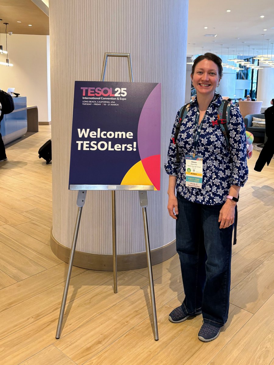 #MIDTESOL VP Elissa Jones is networking &amp; learning at #tesol2025 this week