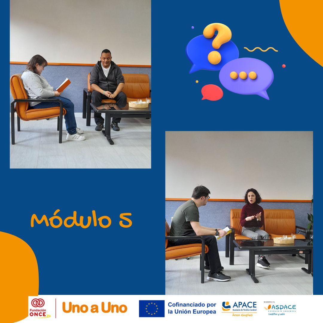 APACE Burgos (@apaceburgos) on Twitter photo En nuestro Módulo 5 de formación, nos adentramos en dos de las claves para conseguir ese trabajo soñado: Cómo elaborar tu CV y Cómo enfrentarte a una entrevista de trabajo. 💼✨Su realización es posible gracias al Fondo Social Europeo Plus <a href="/EU_Social/">EU Social 🇪🇺</a> y <a href="/fundaciononce/">Yo te ayudo</a> En nuestro Módulo 5 de formación, nos adentramos en dos de las claves para conseguir ese trabajo soñado: Cómo elaborar tu CV y Cómo enfrentarte a una entrevista de trabajo. 💼✨Su realización es posible gracias al Fondo Social Europeo Plus <a href="/EU_Social/">EU Social 🇪🇺</a> y <a href="/fundaciononce/">Yo te ayudo</a>