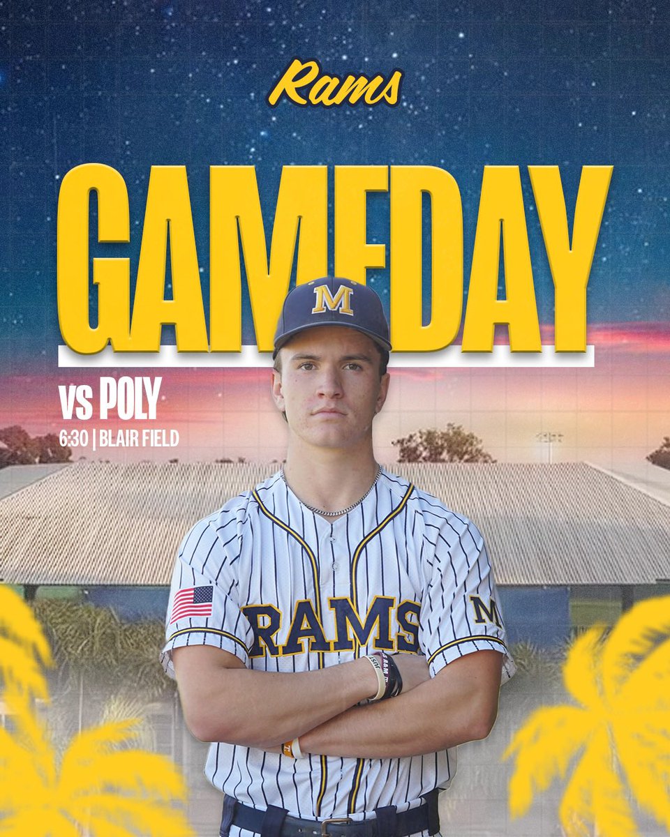 RAMS Baseball (@mhsrambaseball) on Twitter photo Come out to Blair Field and Support the Rams as they take on Poly!
vs Poly
📍Blair Field
🕰️ 6:30
<a href="/562sports/">The562.org</a> <a href="/johnwdavis/">John W. Davis</a> <a href="/latsondheimer/">eric sondheimer</a> Come out to Blair Field and Support the Rams as they take on Poly!
vs Poly
📍Blair Field
🕰️ 6:30
<a href="/562sports/">The562.org</a> <a href="/johnwdavis/">John W. Davis</a> <a href="/latsondheimer/">eric sondheimer</a>
