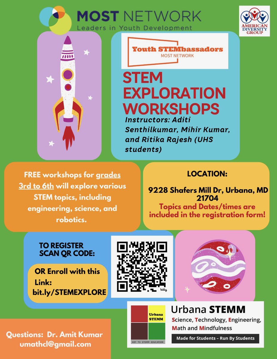 Amdivgroup's tweet photo. American Diversity Group is eager to establish a pioneering program in Education, centered on Stem Education through a collaborative effort with Urbana Stem. Prospective students can enroll by sending an email to Amdivgroup@gmail.com. https://t.co/X0Zk3WeqlI