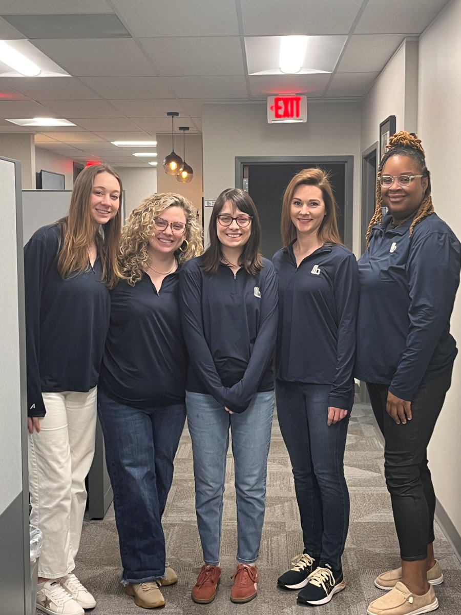 Twinning at the office today! Whether it's matching Lourie Life &amp; Health pullovers or just great minds thinking alike, we’re bringing the team spirit to a whole new level. Who else is rocking a little office coordination today? #OfficeTwinning #TeamVibes #WorkStyle