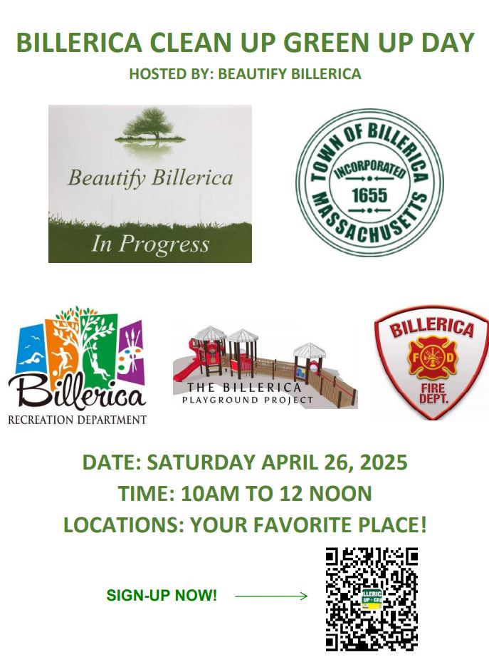 Mary Elaine Leach (@maryleachtweets) on Twitter photo Spring is here and all the trash that was buried by snow is visible in Billerica. Let's pick it up! Billerica Clean Up Green Up Day is 10am-noon on April 26. Together we can make <a href="/TownofBillerica/">Town of Billerica</a> shine. <a href="/BillericaRec/">Billerica Recreation</a> <a href="/BillericaDPW/">Billerica DPW</a> Sign up here: forms.gle/2vr3c8HXDrMRoQ… Spring is here and all the trash that was buried by snow is visible in Billerica. Let's pick it up! Billerica Clean Up Green Up Day is 10am-noon on April 26. Together we can make <a href="/TownofBillerica/">Town of Billerica</a> shine. <a href="/BillericaRec/">Billerica Recreation</a> <a href="/BillericaDPW/">Billerica DPW</a> Sign up here: forms.gle/2vr3c8HXDrMRoQ…