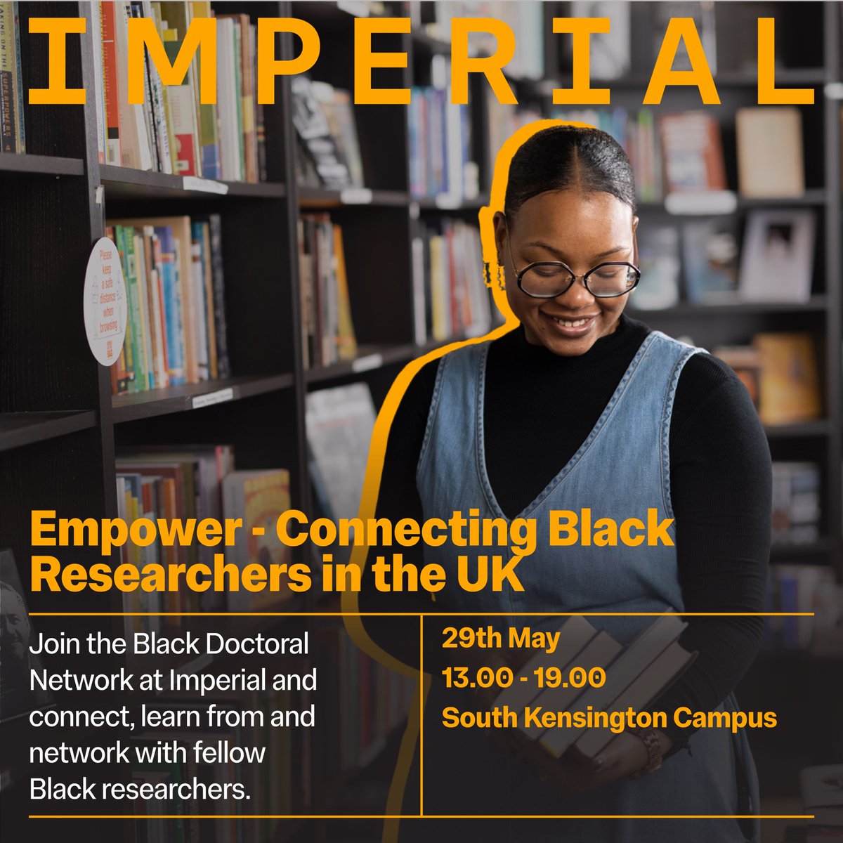 📢 Empower - Connecting Black Researchers in the UK 👩🏿‍💻👨🏾‍💻📢  

Hosted by the Black Doctoral Network at Imperial College London, Empower is an event created by students to connect and support Black and Black Heritage researchers in the UK.