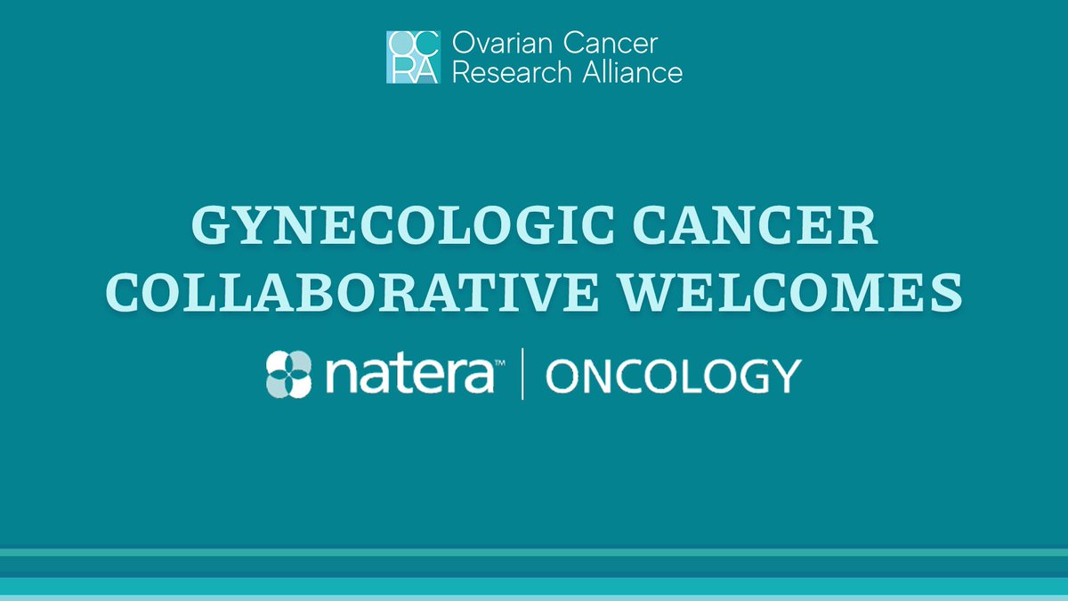 Ovarian Cancer Research Alliance (@ocrahope) on Twitter photo OCRA is pleased to announce <a href="/NateraOncology/">Natera Oncology</a> as the newest member of OCRA’s Gynecologic Cancer Collaborative. Learn more about the Collaborative’s work to advance cross-sector engagement & ensure patient-centric development of effective treatments: bit.ly/4kNin96. #GynCSM OCRA is pleased to announce <a href="/NateraOncology/">Natera Oncology</a> as the newest member of OCRA’s Gynecologic Cancer Collaborative. Learn more about the Collaborative’s work to advance cross-sector engagement & ensure patient-centric development of effective treatments: bit.ly/4kNin96. #GynCSM