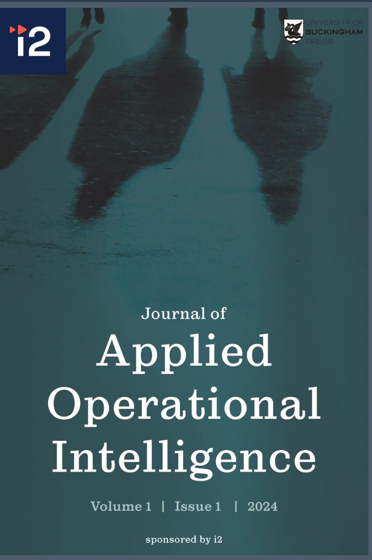 New peer reviewed journal for intelligence research now out. The Journal of Applied Operational
Intelligence. All articles are  free to access - no fees for authors. ubplj.org/index.php/jaoi