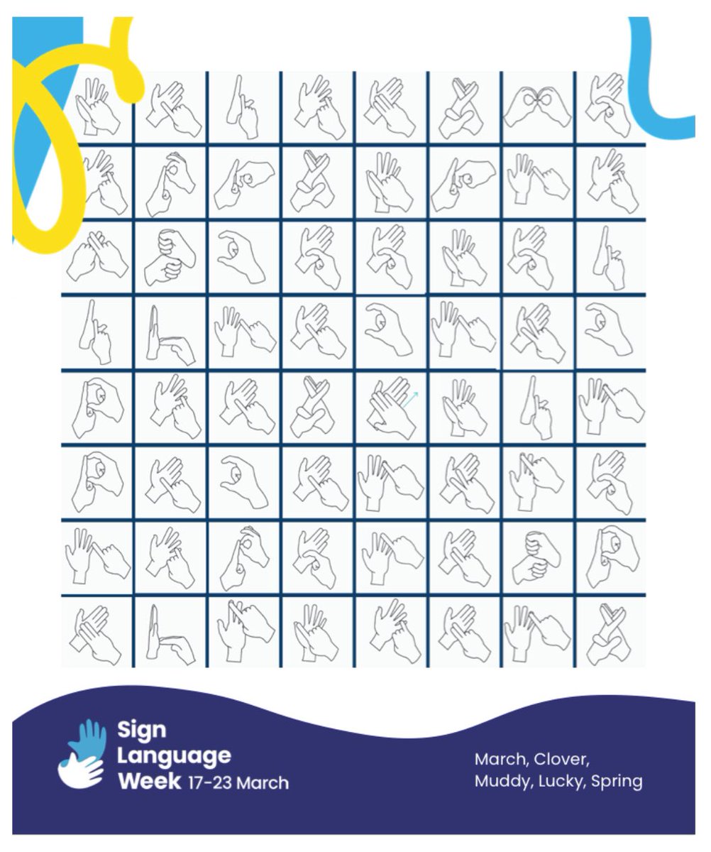 ysgolparcyrhun's tweet photo. Sign Language Week 17th-23rd of March! HIRB have enjoyed celebrating sign language week by finding out fun facts and completing a word search in sign language! #HIRBParc #signlanguageweek2025 https://t.co/ioMd6wynmp