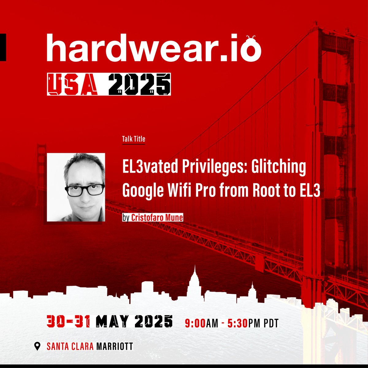 hardwear_io's tweet image. ⚠️ 🛜 The Google Wifi Pro&apos;s Qualcomm IPQ5018 SoC is vulnerable to attacks that bypass security, granting attackers Secure Monitor (EL3) privileges and disabling secure memory protections

Join @pulsoid at #hw_ioUSA2025

👉hardwear.io/usa-2025/speak…

#faultinjection #Linux #google