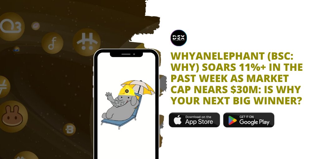 DEXWireNews's tweet photo. Whyanelephant (BSC: $WHY) Soars 8%+ In The Past Week As Market Cap Nears $30M: Is Why Your Next Big Winner?
⭐ Featured: https://t.co/SDVwaaGLDf
📱 Mobile App: https://t.co/n6n57FurOA
💬 Chat: https://t.co/xYFFQU7ULx
#Whyanelephant #BSC #WHY #Binance #Crypto #Web3 #DEX #Invest #Cryptocurrency #Investing #DEX #DecentralizedFinance #DeFi ❤️♻️