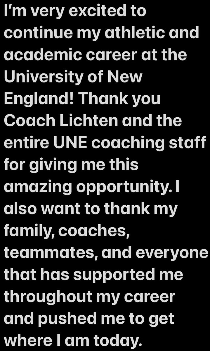 COMMITTED 🌩️ <a href="/UNEfootball/">University of New England Football</a> <a href="/CoachLichten/">Coach Mike Lichten</a> #stormthegates