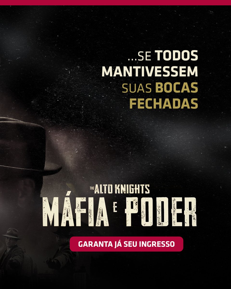Inspirado em uma história real que não seria contada se todos ficassem quietos. Garanta já seu ingresso para #TheAltoKnightsFilme: Máfia e Poder  🤐​

#CinemaAlémDoFilme #HojeNaCinesystem
