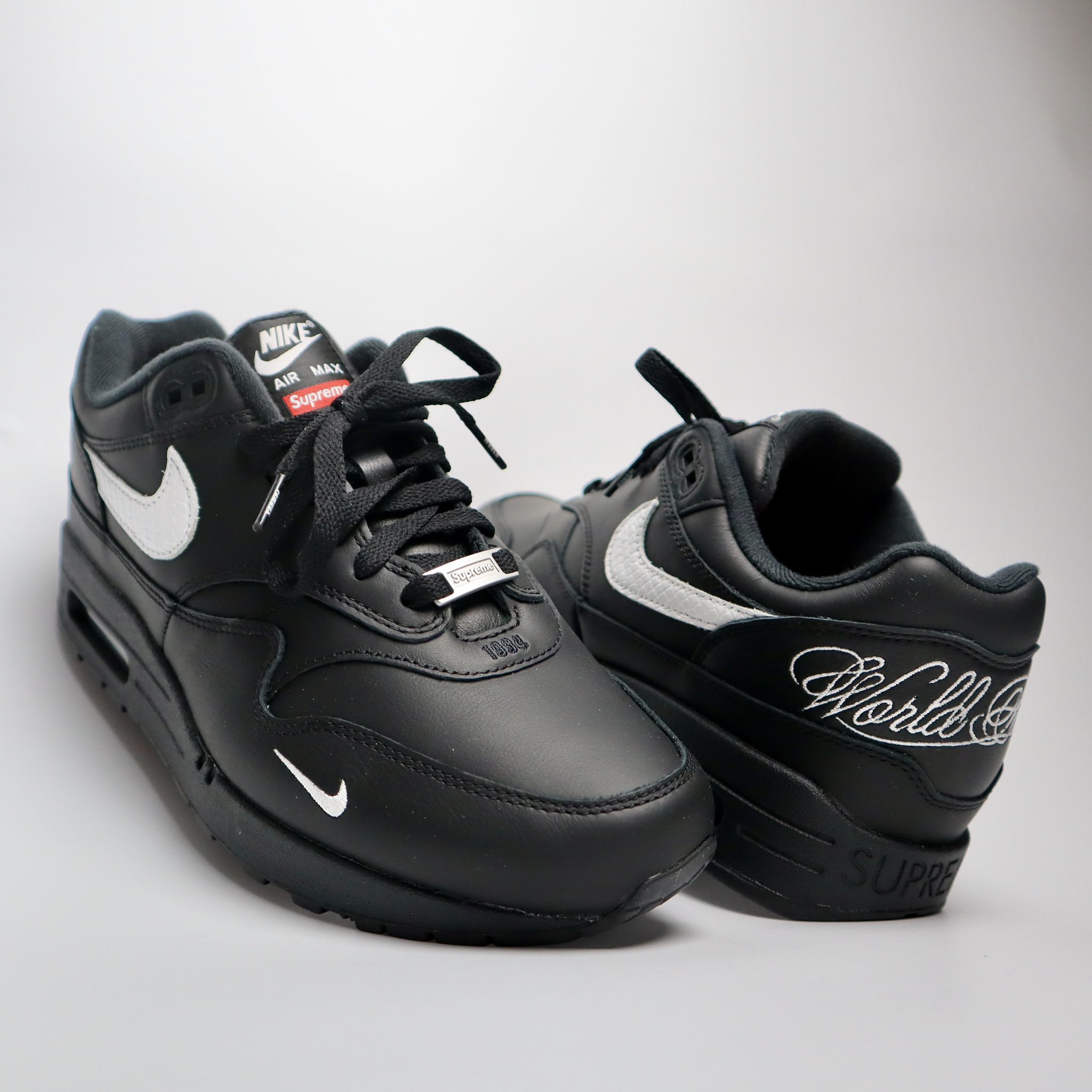 靴 supreme air max 1 87 27cm 未使用 27cm Supreme × Nike Air Max 1 '87 SP Black SS25