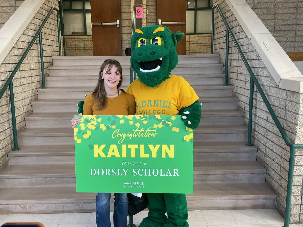 Every Friday, we aim to share stories meant to spread positivity, celebrate achievements, and inspire our community!

Yesterday, McDaniel College visited Linganore High School senior Andrea Dechosa and Catoctin High senior Kaitlyn Bartlett to surprise them with the news that they