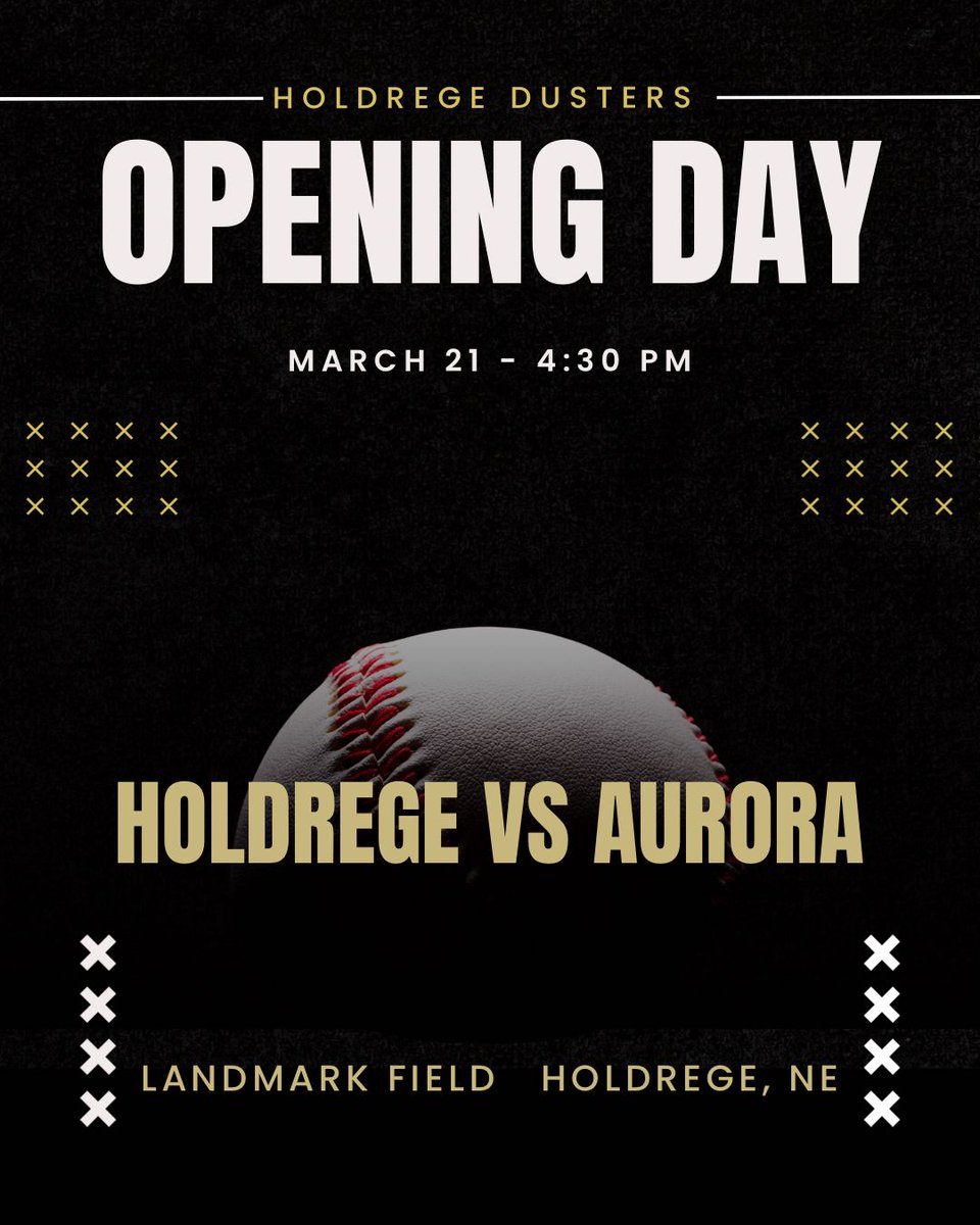 theDJDuster's tweet photo. It's opening day for your inaugural Dusters baseball team. They take on Aurora at Landmark Field at 4:30. JV will follow. #GoDusters https://t.co/9g8AQ3hcHs