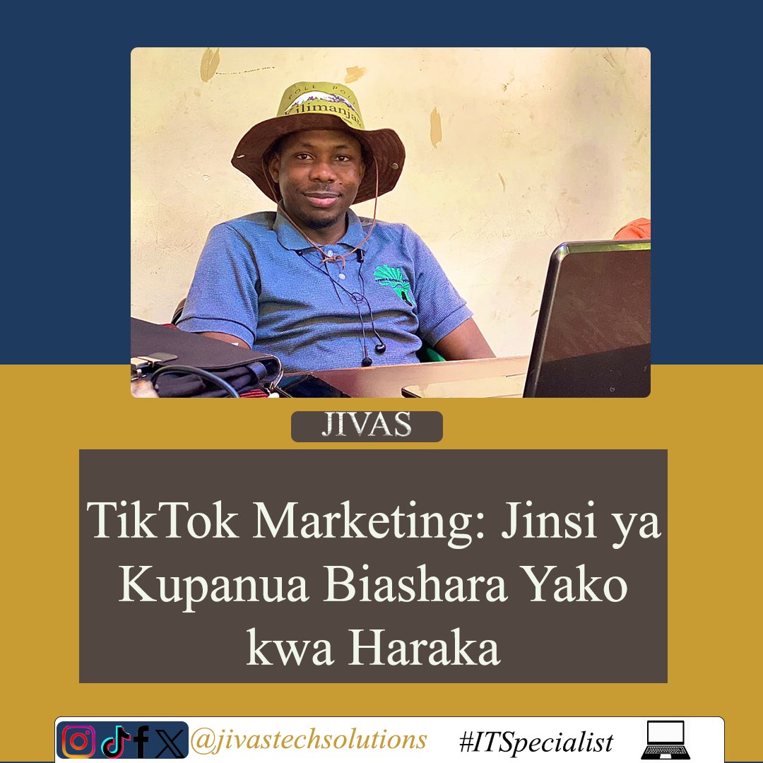 JivasTechnology's tweet image. TikTok Marketing: Jinsi ya Kupanua Biashara Yako kwa Haraka
🎵 TikTok sio kwa vijana pekee, ni zana yenye nguvu kwa biashara yako! Hivi ndivyo unavyoweza kuitumia:
✔ Challenge Hashtags,✔ Short-form Content and ✔ Tumia Trends. #BuyLocalChallenge #DigitalMarketing
