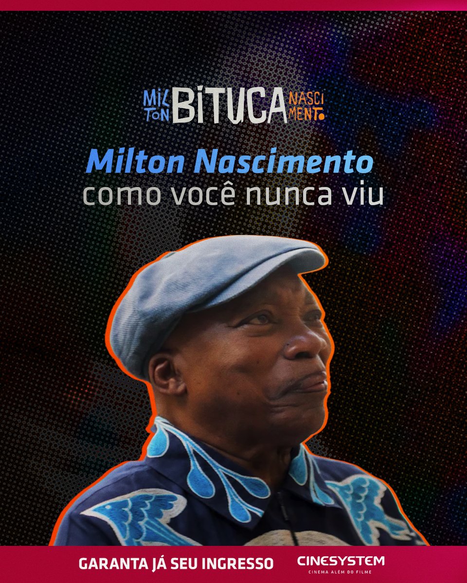O mestre da música brasileira chega às telonas da Cinesystem. Garanta já seu ingresso para #MiltonBitucaNascimento 🎵​

Ingressos no link da bio. ​

#CinemaAlémDoFilme #HojeNaCinesystem