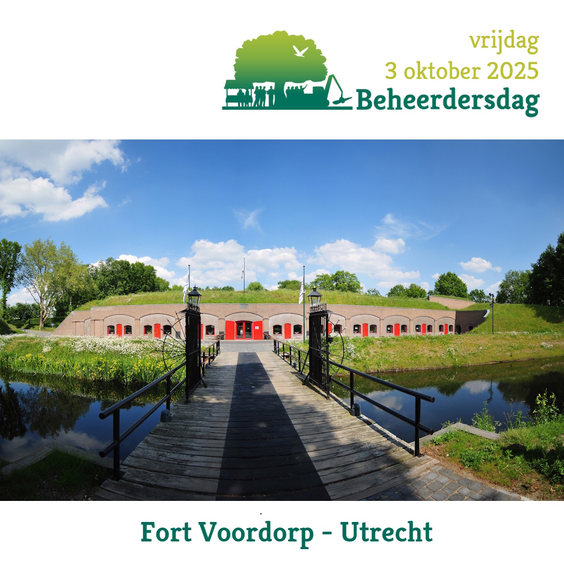 𝐁𝐞𝐡𝐞𝐞𝐫𝐝𝐞𝐫𝐬𝐝𝐚𝐠 𝟐𝟎𝟐𝟓: 𝐧𝐢𝐞𝐮𝐰𝐞 𝐥𝐨𝐜𝐚𝐭𝐢𝐞!
Dit jaarlijkse evenement, georganiseerd door <a href="/VBNE_/">VBNE</a>  &amp; de <a href="/Bosgroepen/">Bosgroepen</a> i.s.m. diverse partners, is dé dag voor beheerders van bos en natuur. Reserveer vrijdag 3 oktober alvast in je agenda : beheerdersdag.nl.