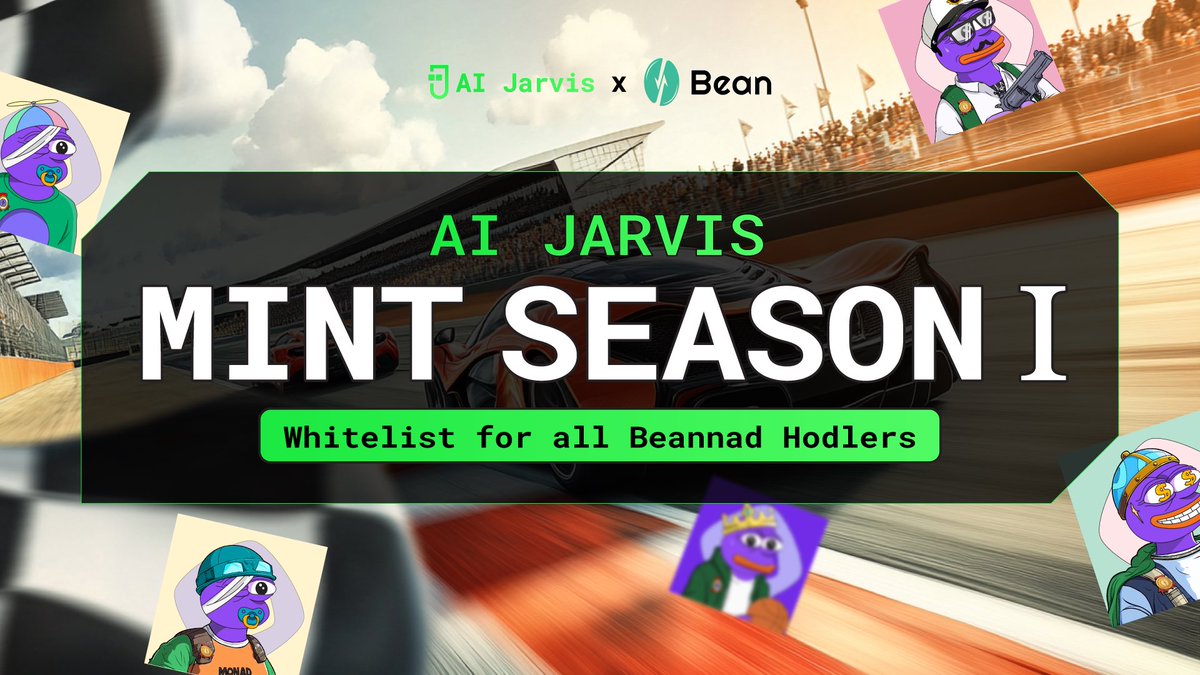aijarvis_xyz's tweet photo. ๐ผ Pave the way for JarMint SS1! โจ
All Beannad NFT Hodlers greenlit!
Just 555 NFTs to snag โจ each hooks Beannad-ใกใใ a slick AI Agent.
Mint drops Mar 24, 2025, 14:00 UTC โจ Only on AI Jarvis app. โงโบโธ(โโฒโพโตโ)โธโบโง
Mint Fee & Tutorial coming soon. https://t.co/yyZyTuLvBj
