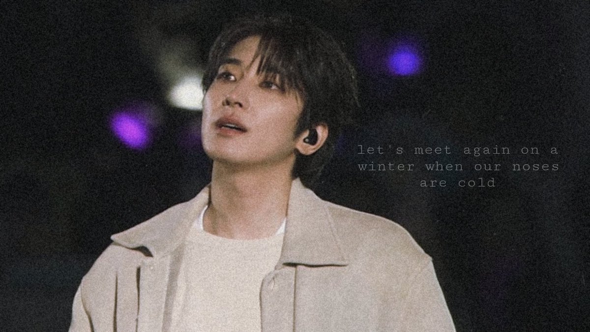 siimpforsebong's tweet image. "let's meet again on a winter when our noses are cold" until then, wonwoo ❤️‍🩹