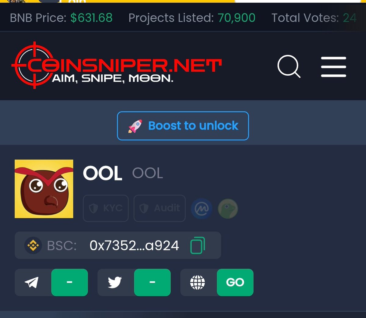 OolBsc's tweet photo. #OOL New Listing 🦉🔥 

https://t.co/lmyJzDOPLN https://t.co/VSJX5TX7CV