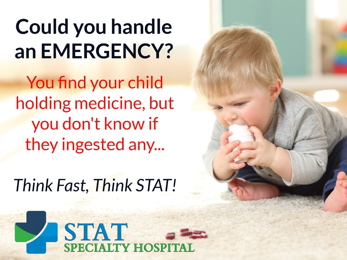 StatERHospital's tweet photo. Accidental poisoning can affect anyone, from toddlers to adults. Your quick response is crucial for their well-being. For emergency and outpatient services, remember: Think Fast, Think STAT! We're here to support you with care and compassion.

#NationalPoisonPreventionWeek https://t.co/i9HNfj2nsM