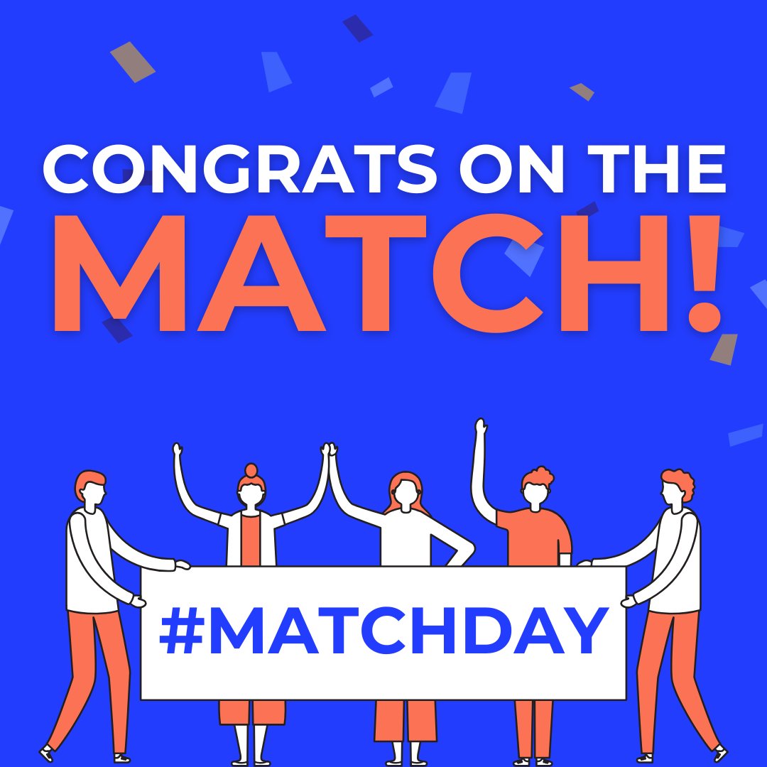 Today's the day!

Happy #MatchDay to all the soon-to-be grads headed into a #physiatry #residency, &amp; welcome to the specialty! Be sure to tag us with your announcement so we can share in the celebration 🙌