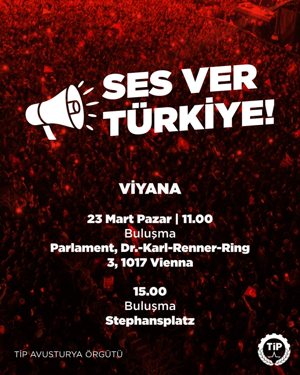 Halk iradesine yönelik siyasi darbeyi reddediyor, dünyanın dört bir yanından emekçi halkımızın direnişine ses veriyoruz. Bütün yurttaşlarımızı bulundukları her yerde bu sesi yükseltmeye çağırıyoruz.   

Saray Rejiminin karanlığına karşı iradenle #SesVerTürkiye !