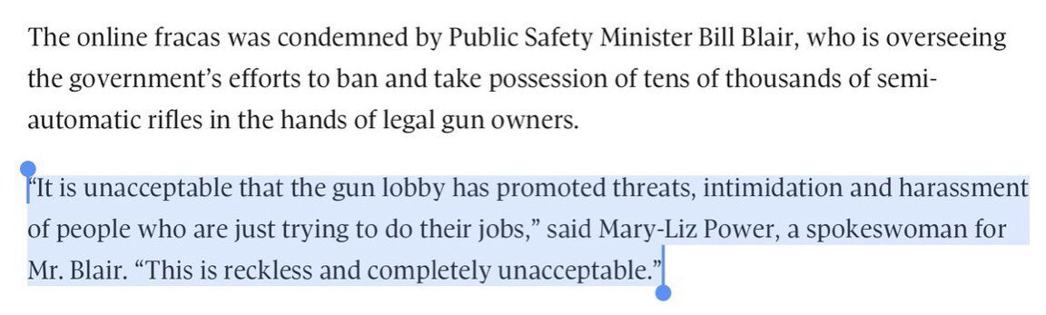 Gogohuffy's tweet photo. Team Poilievre triggers hate &amp; violence with their gun partners 

CCFR gun gang leader @TWilsonOttawa posted pictures of public servants &amp; promoted extreme threats against them

Her “dogs” targeted them with dangerous harassment 

Vote CPC = lose democracy 
#cdnpoli #DisarmTracey https://t.co/IOFNgIZJAW